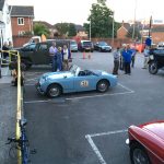 Frogeye just arrived back from Le Mans Classic